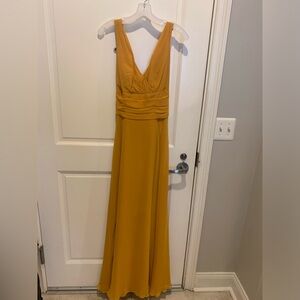 Size 4 David’s Bridal Marigold bridesmaid dress
